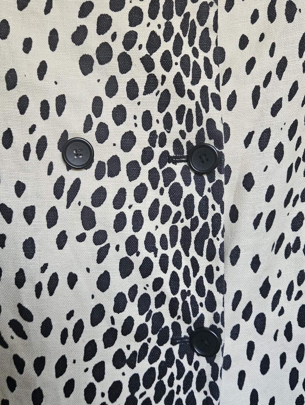 Emerson Fry Linen Leopard Print London Coat Size 8 - Picture 4 of 11